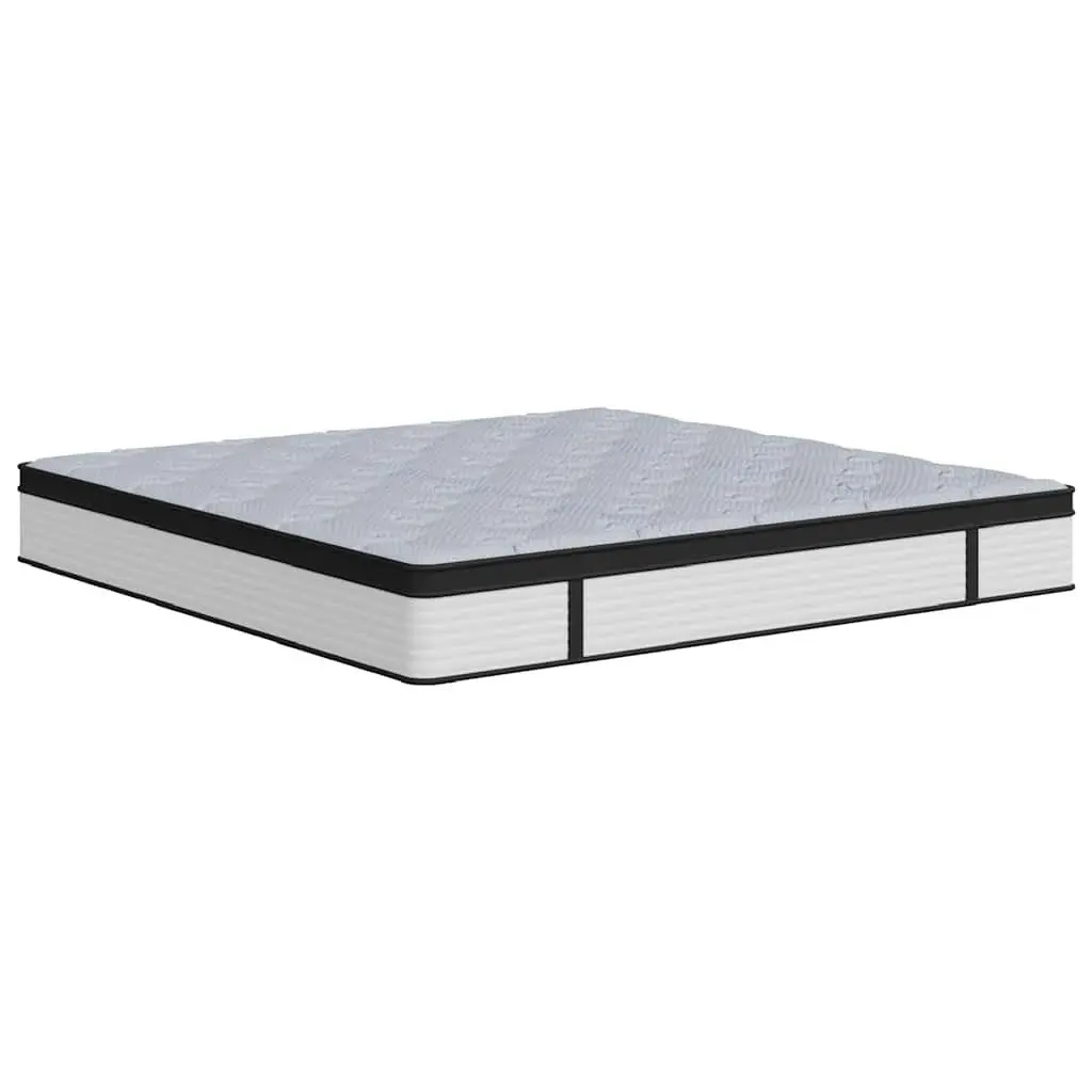 King Size Mattress Pocket Spring 183x203cm Medium Firmness 7 Zone Fabric Cover