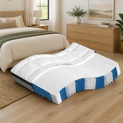 Pocket Spring Mattress Queen Size Medium Plus 152x203cm White Bed Sleep Support