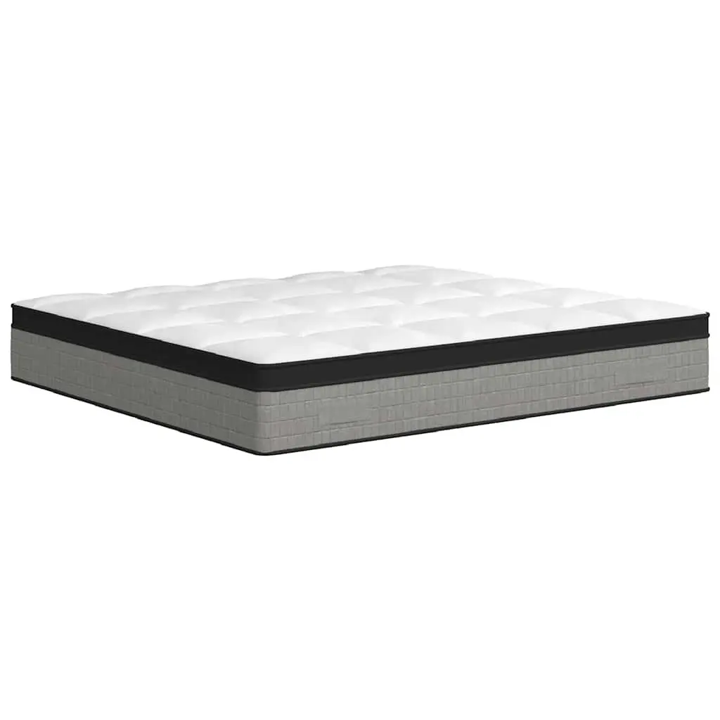 Pocket Spring Mattress Medium Plus King Size 183x203 cm White