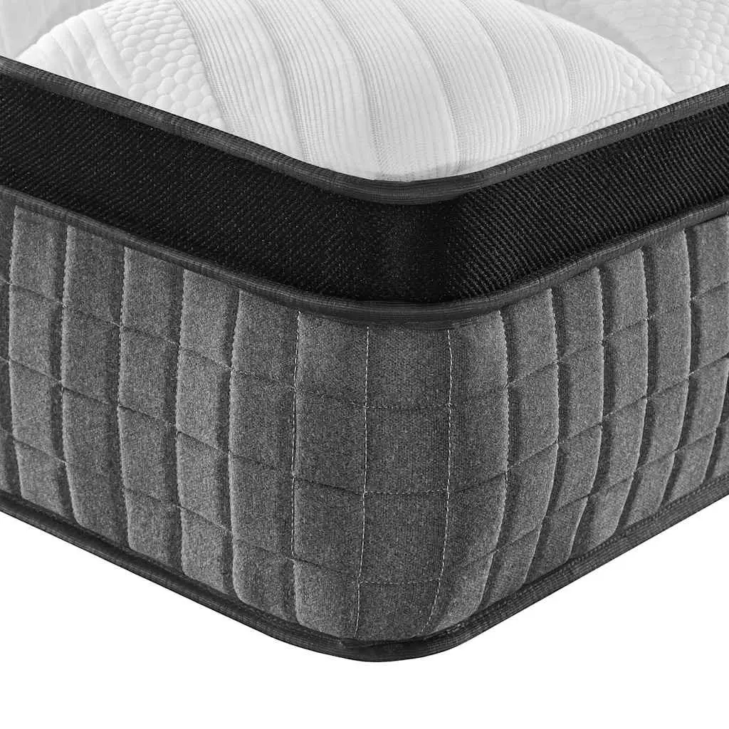 Pocket Spring Mattress Medium Plus King Size 183x203 cm White