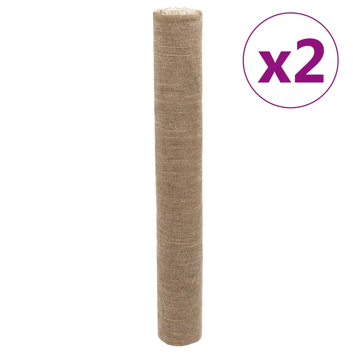 Jute Rolls 2 pcs 1x50 m Natural Burlap Runner Home Decor Craft Floral Table