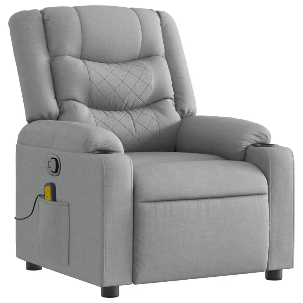 Grey Recliner Chair with Massage for Home Use