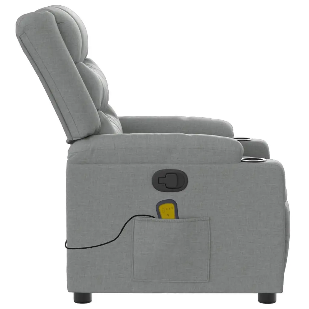 Grey Recliner Chair with Massage for Home Use
