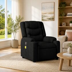 Versatile Black Fabric Recliner for Everyday Use