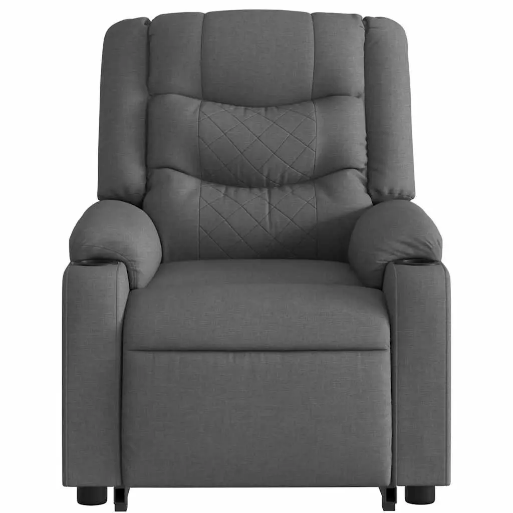 Electric Massage Recliner Chair Lift Fabric Grey