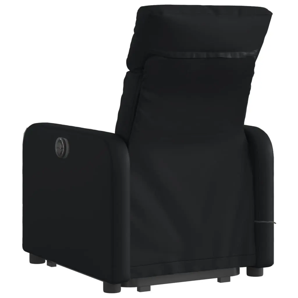 Electric Massage Recliner Chair Faux Leather Power Lift Adjustable Backrest Black