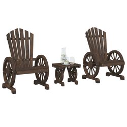 Practical Adirondack Lounge Set for Outdoor Enjoyment