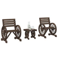 Garden Lounge Set: Practical 3 Piece Furniture Arrangement