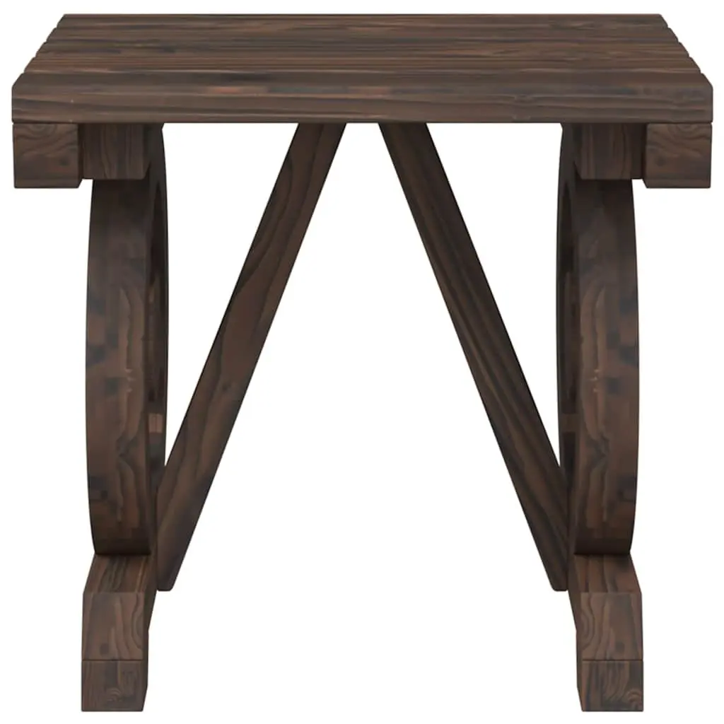 Adirondack Lounge Set 3 Piece Brown Solid Fir Wood Outdoor Furniture