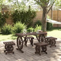 Versatile 5-Piece Garden Dining Set for Outdoor Use