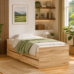 Practical Bed Frame with Drawers for Organized Bedrooms