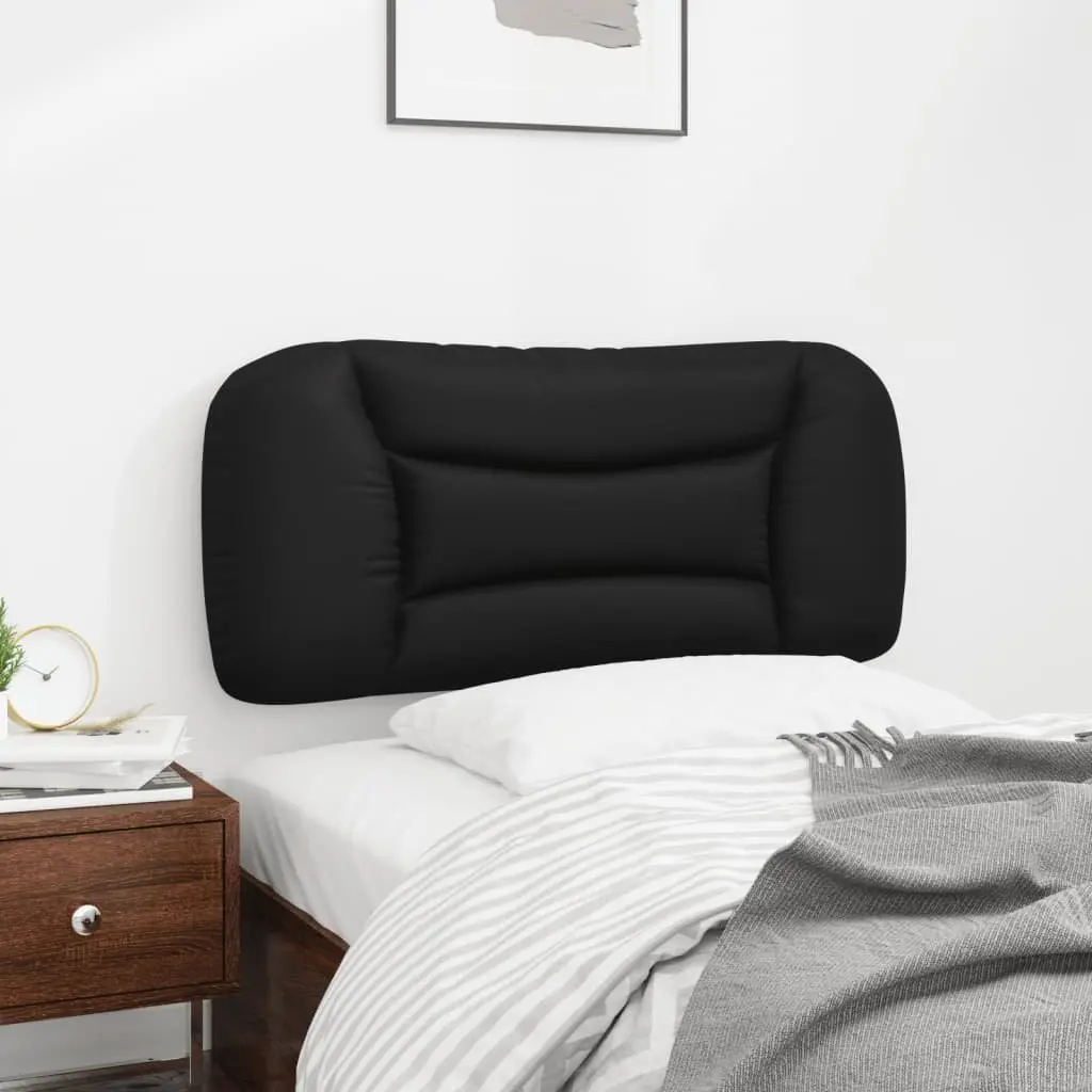 Headboard Cushion Black 90 cm Faux Leather Bed Wall Mount Bedroom Decor
