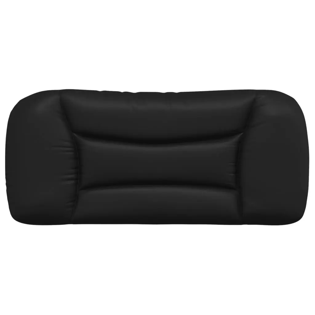 Headboard Cushion Black 90 cm Faux Leather Bed Wall Mount Bedroom Decor