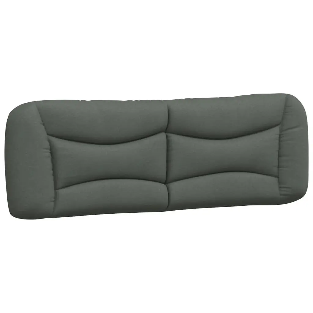 Headboard Cushion Grey Fabric Wall Mounted Bed Pillow Back Support 153cm