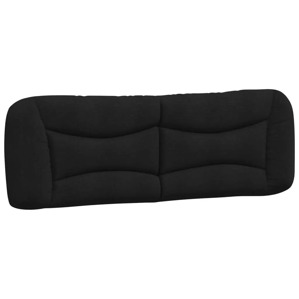 Black Fabric Headboard Cushion 153 cm for Any Bed