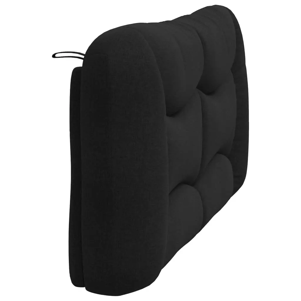 Black Fabric Headboard Cushion 153 cm for Any Bed