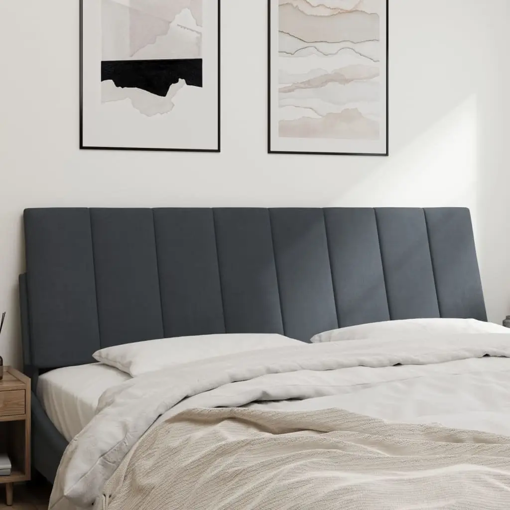 Grey Velvet Headboard Cushion for Various Spaces