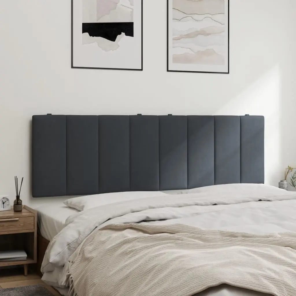 Grey Velvet Headboard Cushion for Various Spaces