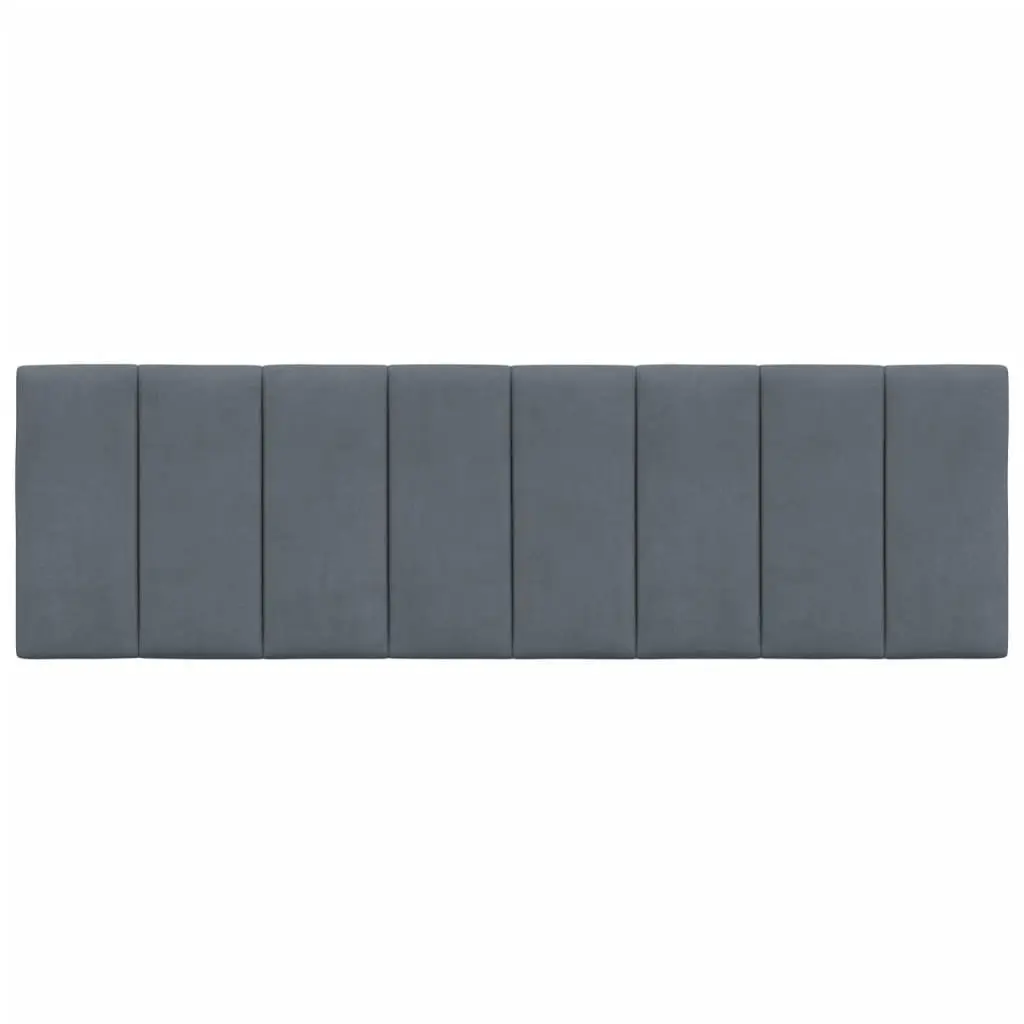Grey Velvet Headboard Cushion for Various Spaces