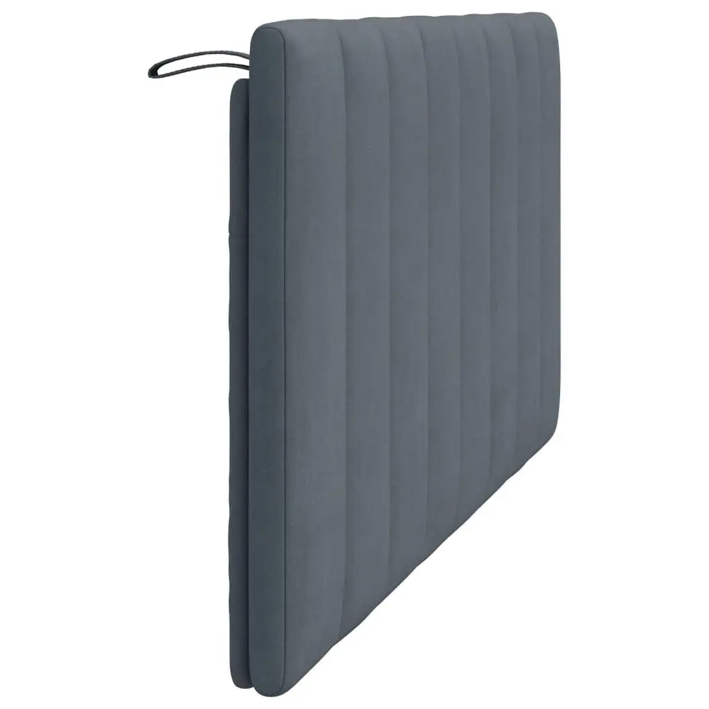 Grey Velvet Headboard Cushion for Various Spaces