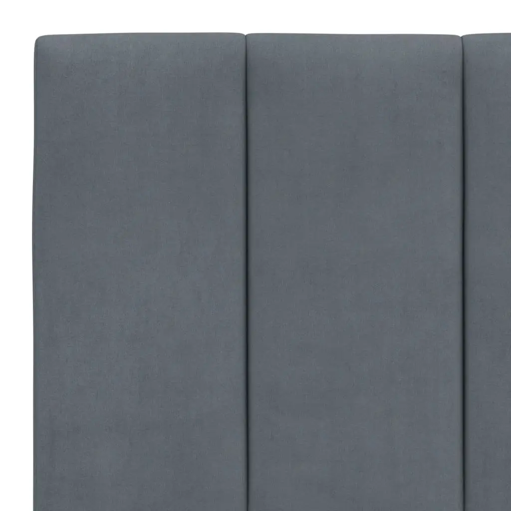 Grey Velvet Headboard Cushion for Various Spaces