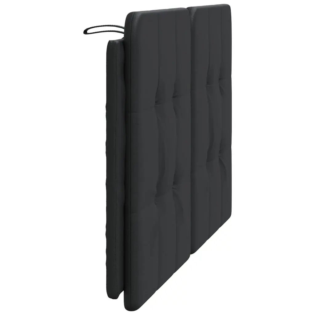 Headboard Cushion Wall Mounted Bed Pillow Black Upholstered Faux Leather 137cm