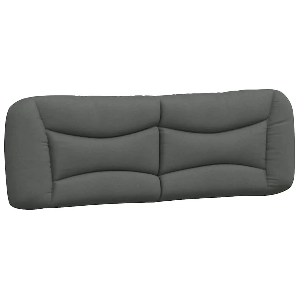 Queen Bed Frame Upholstered Fabric 152x203cm Grey