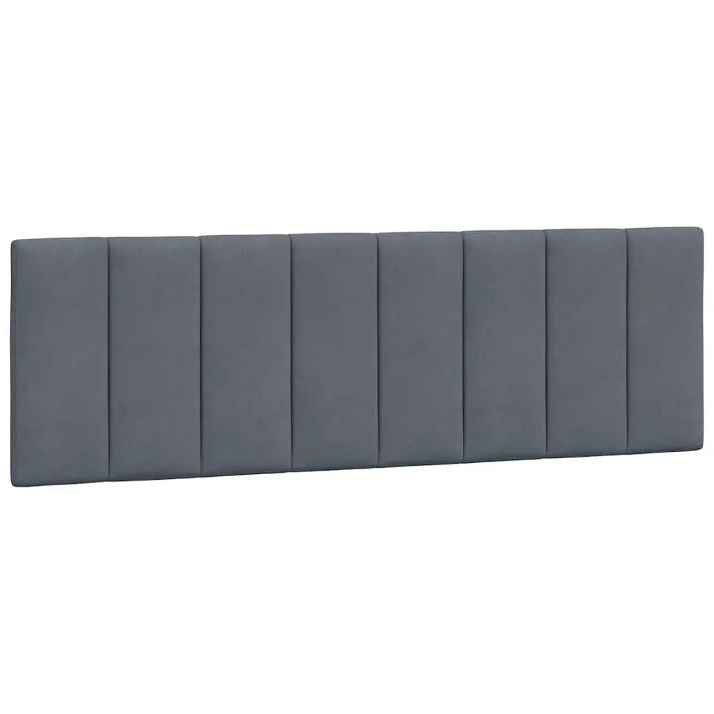Queen Bed Frame Velvet 152x203cm Grey Modern