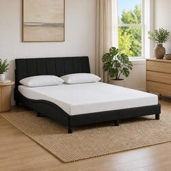 Practical Black Velvet Queen Bed Frame for Any Bedroom