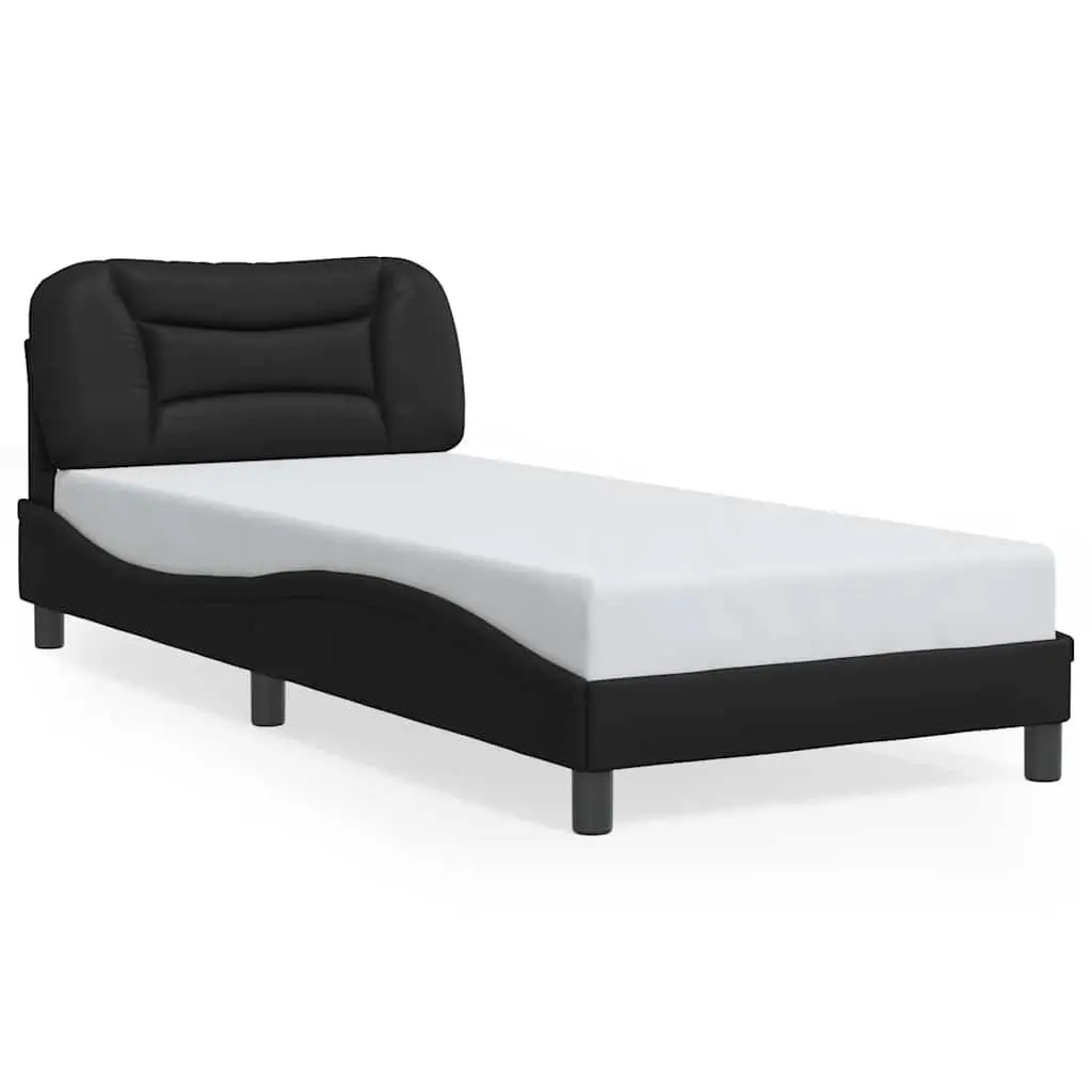 Black Faux Leather Bed Frame for Any Bedroom