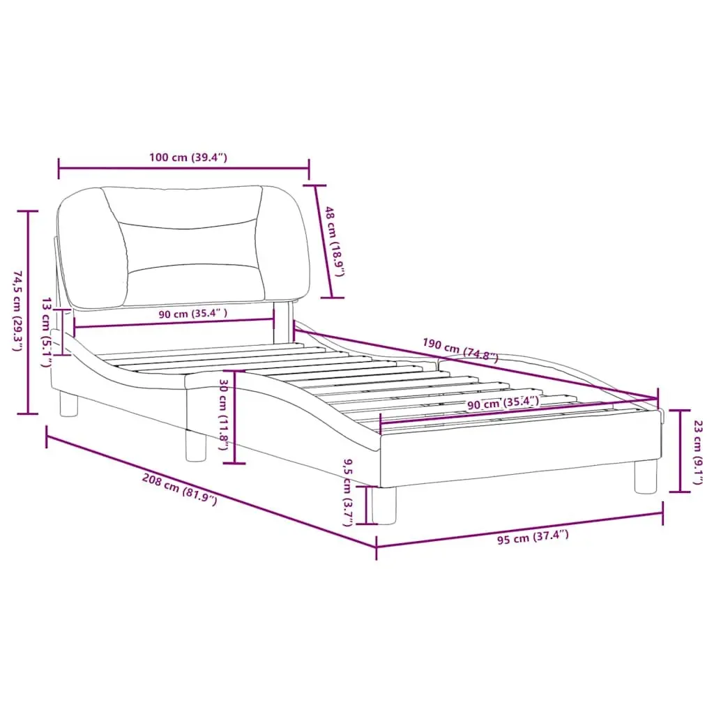 Black Faux Leather Bed Frame for Any Bedroom