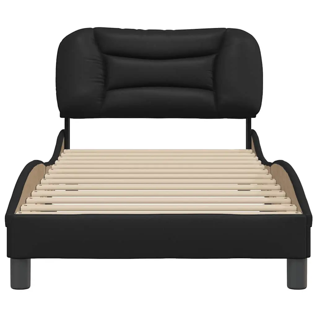 Black Faux Leather Bed Frame for Any Bedroom