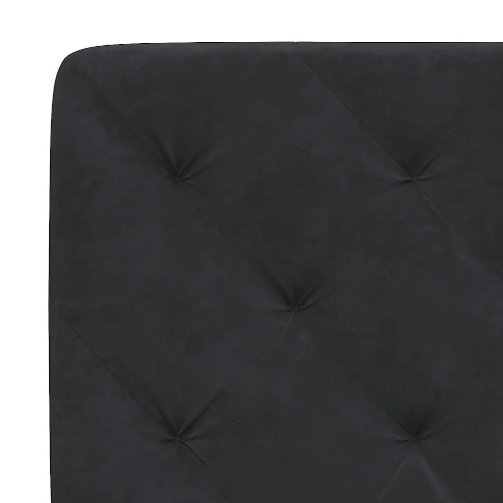 Bed Frame 180x200 cm with Velvet Headboard