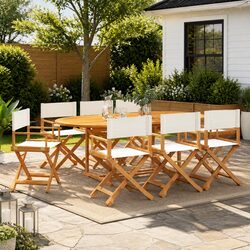 Folding Chairs Set of 8 for Home and Outdoor Use