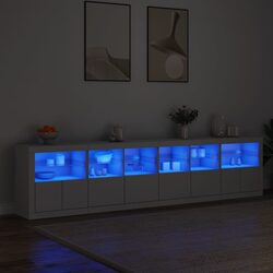 Functional White Sideboard Ideal for Living Spaces