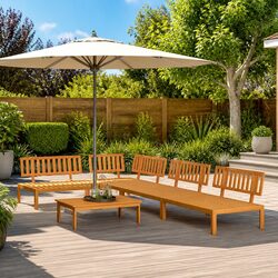 Versatile 5-Piece Sofa Set for Gardens and Patios