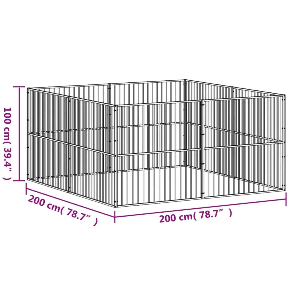 Dog Playpen with 8 Panels for Home Use