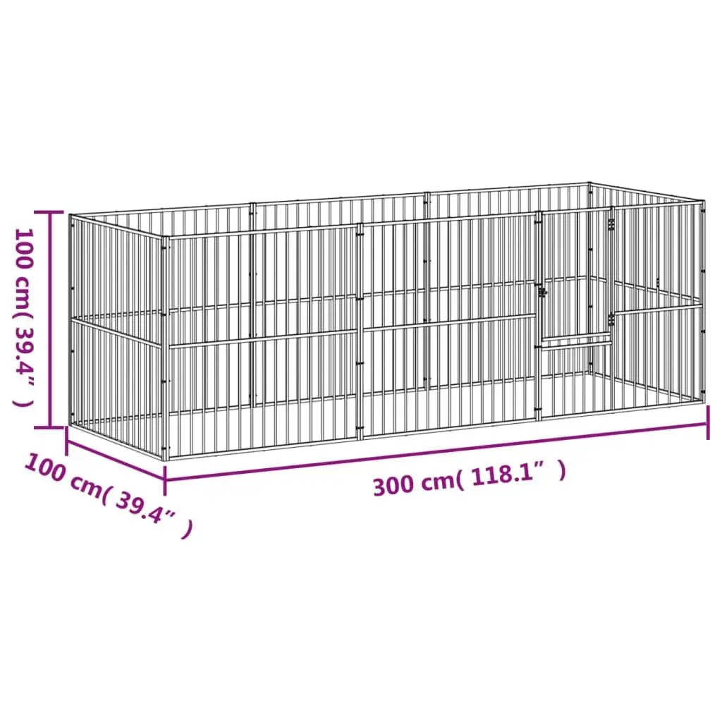 8-Panel Dog Playpen for Home Use