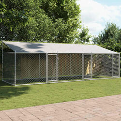 Versatile Dog Cage with Roof 6x2x2m for Home and Garden