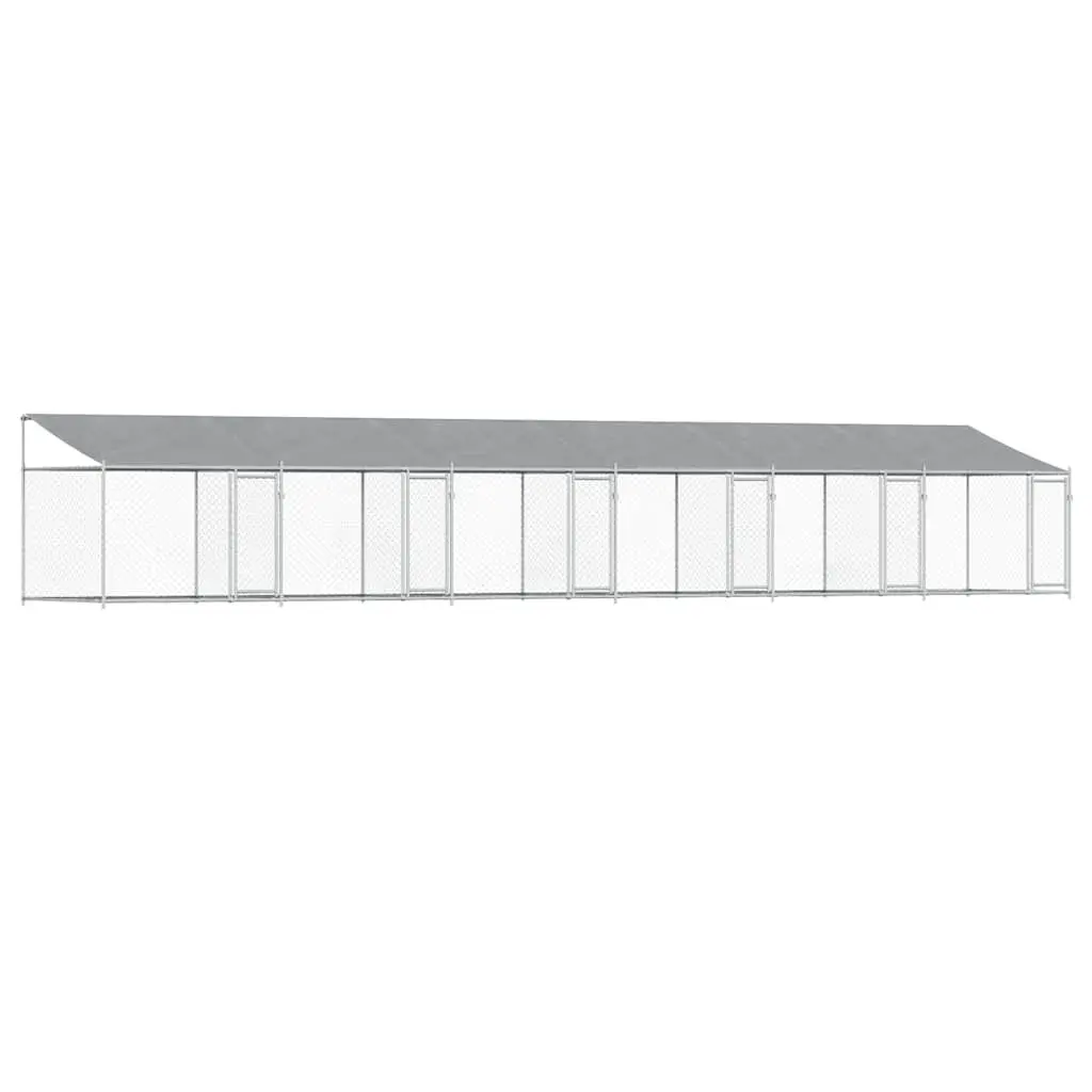 Outdoor Dog Cage 12x2x2m with Roof