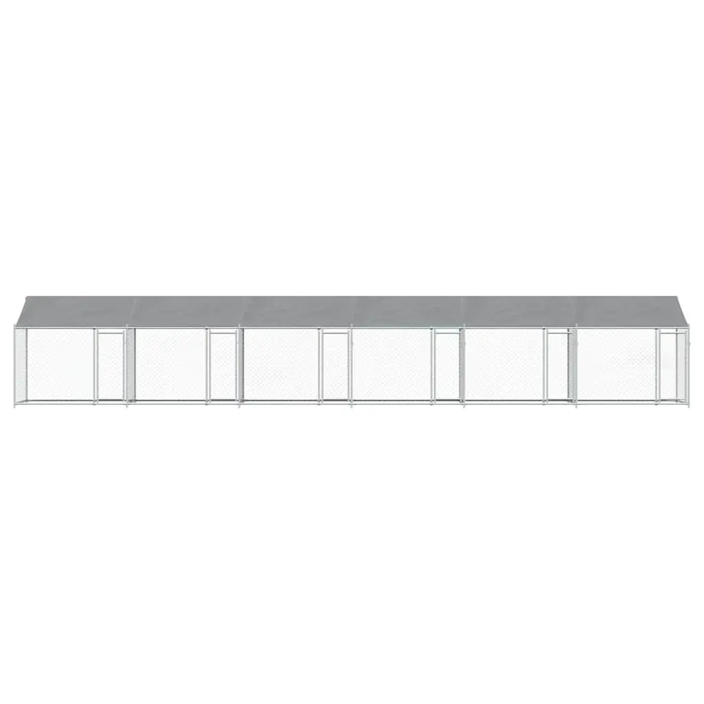Outdoor Dog Cage 12x2x2m with Roof
