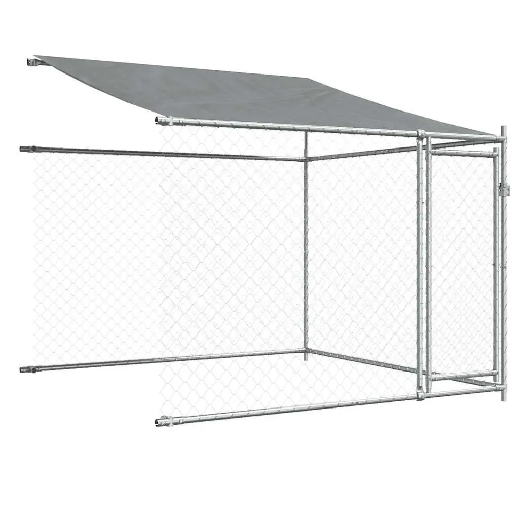 Outdoor Dog Cage 12x2x2m with Roof