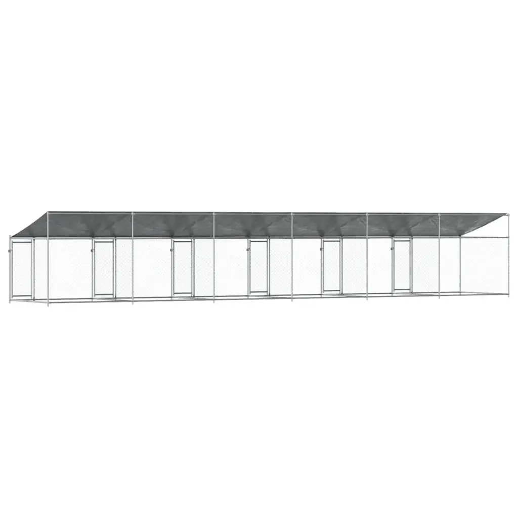 Outdoor Dog Cage 12x2x2m with Roof