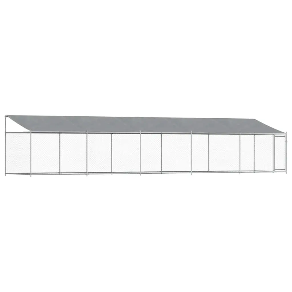 Dog Cage with Roof for Outdoor Use