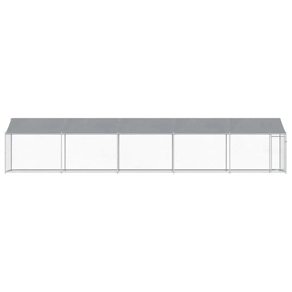 Dog Cage with Roof for Outdoor Use