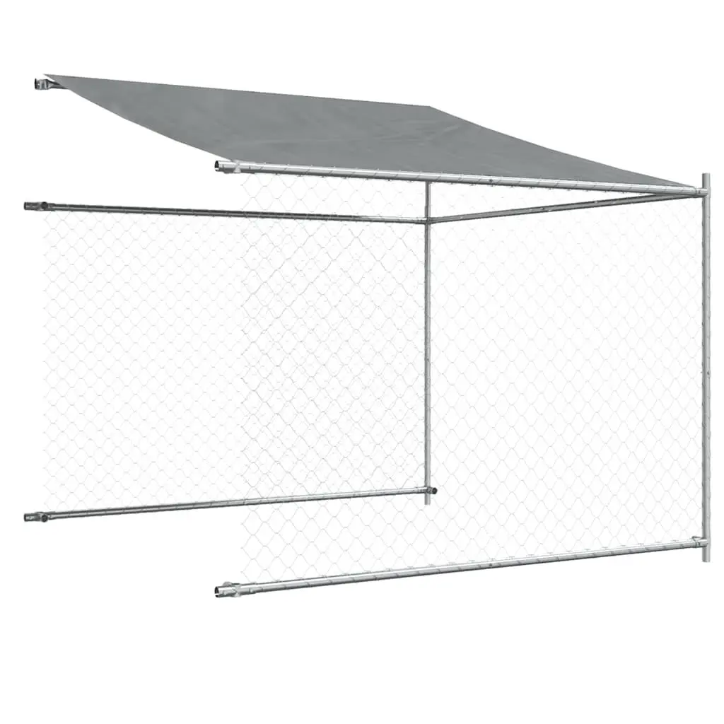 Dog Cage with Roof for Outdoor Use