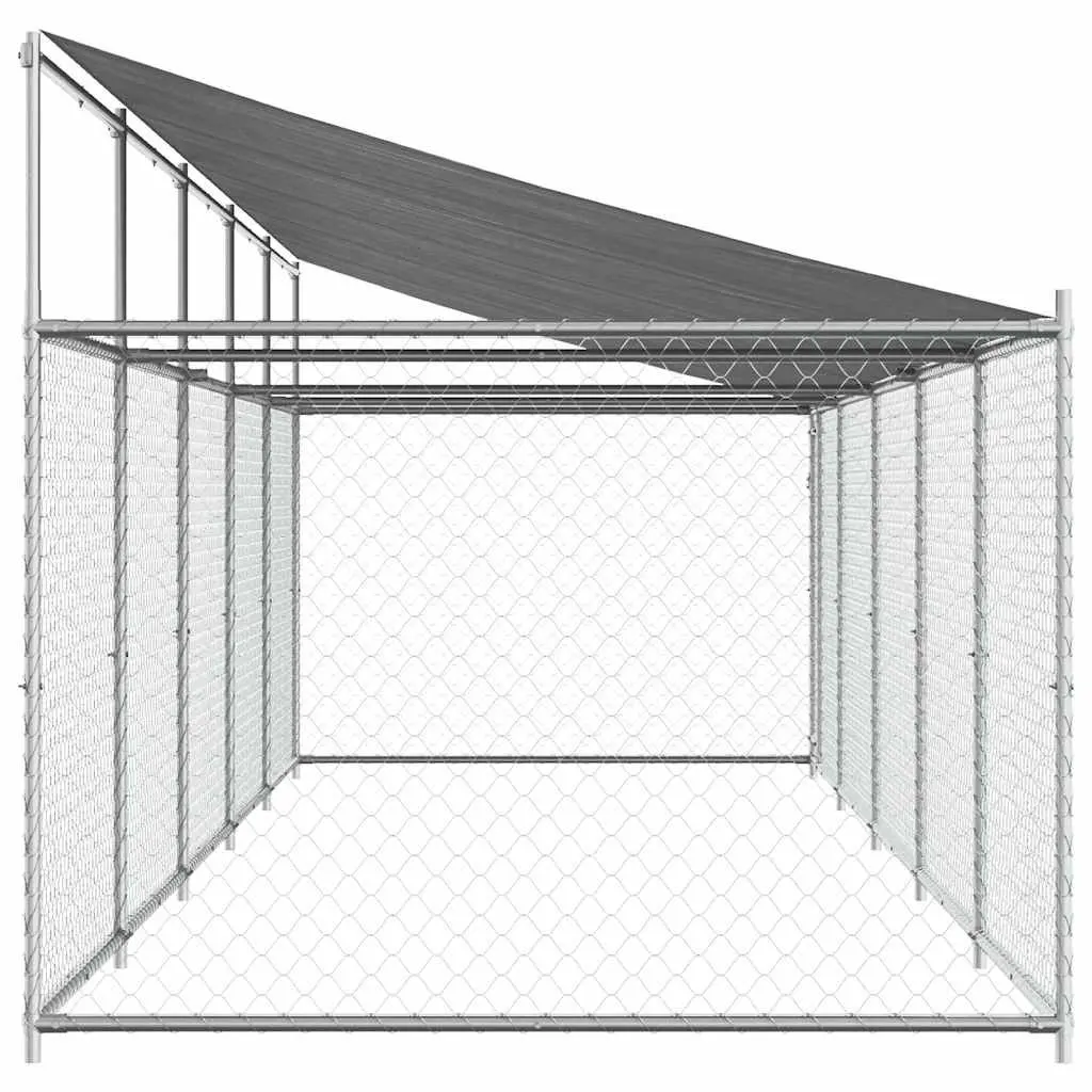 Dog Cage with Roof for Outdoor Use