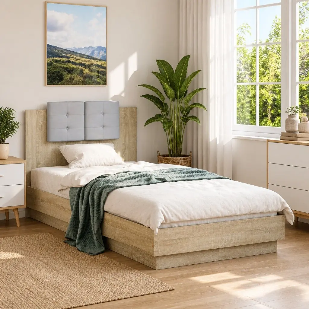 Bed Frame with Headboard for Any Bedroom 90x190 cm