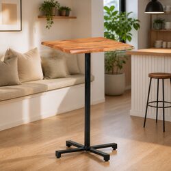 Versatile Live Edge Bar Table for Dining and Entertaining