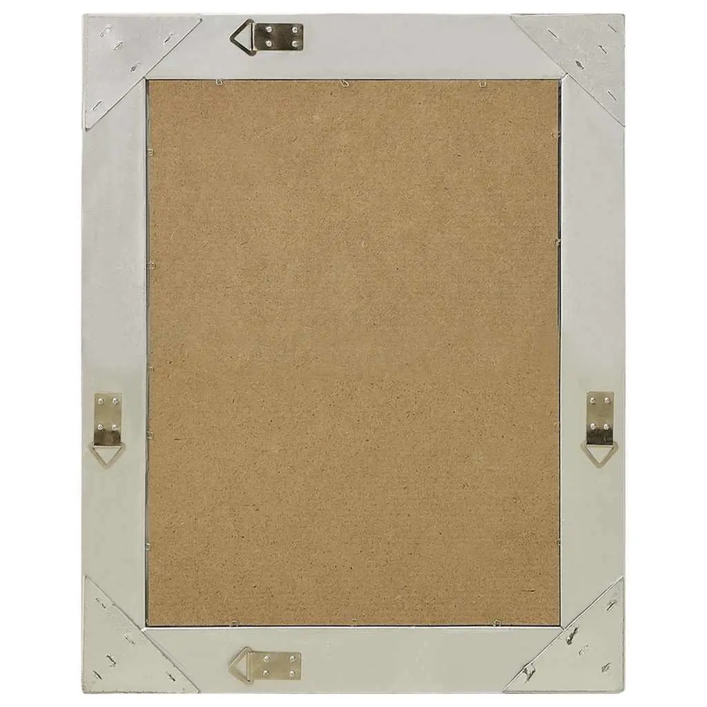 Wall Mirror Baroque Style Silver Frame 50x60 cm